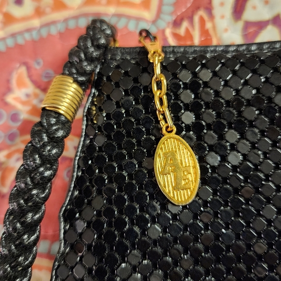 AE Black Metal Mesh Cross Body Bag - Picture 10 of 10